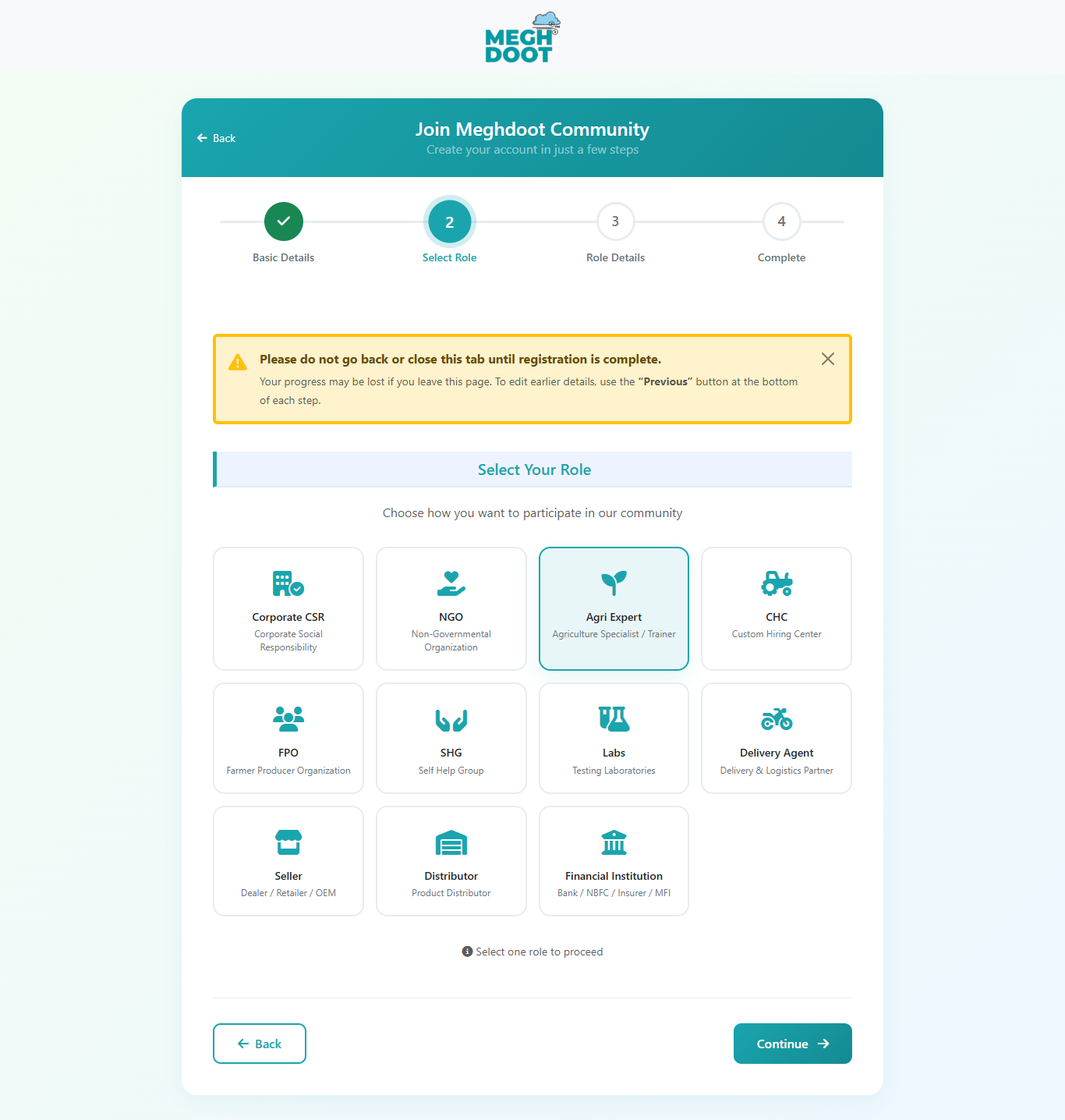 Role grid screenshot
