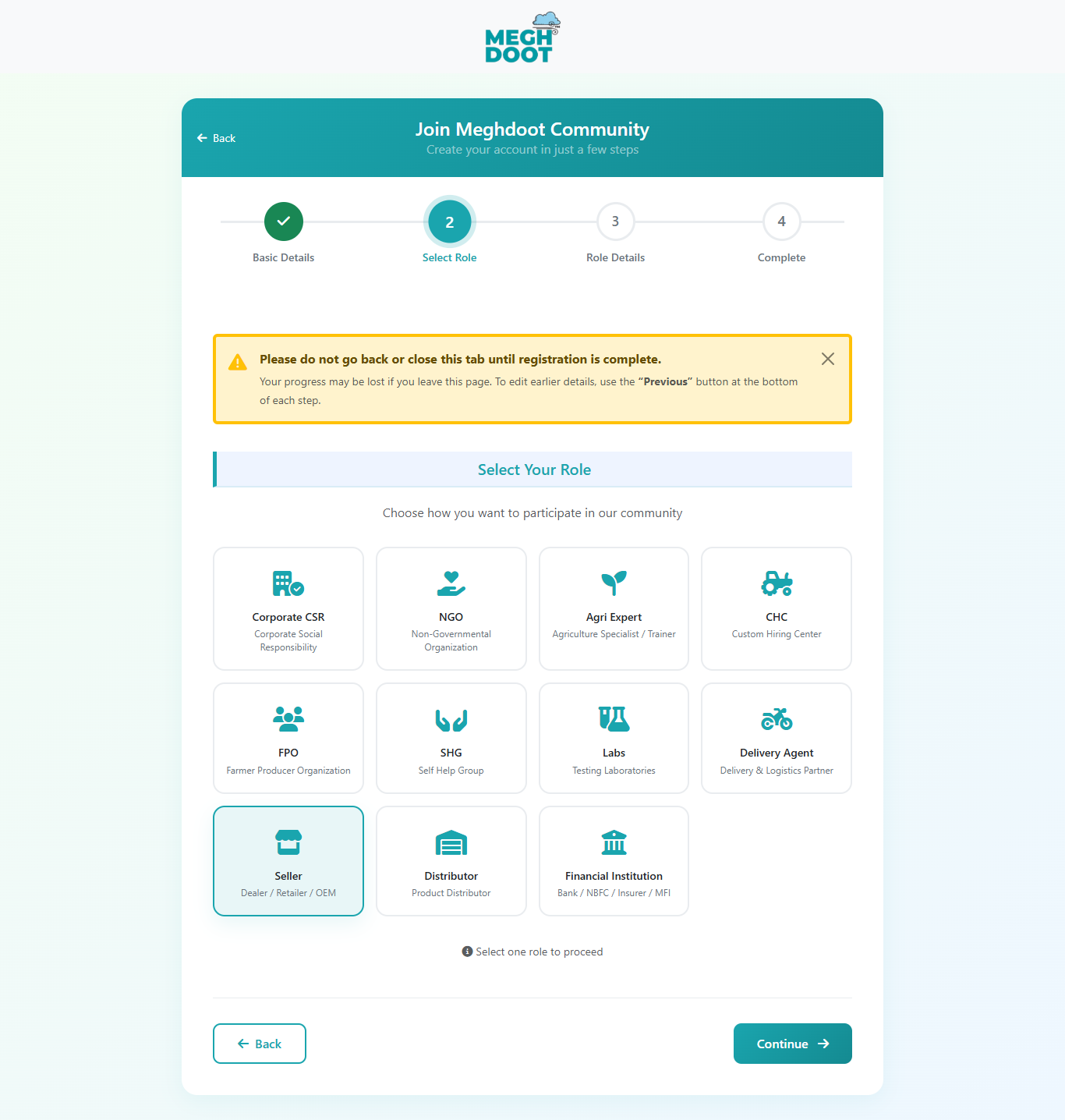Role grid screenshot
